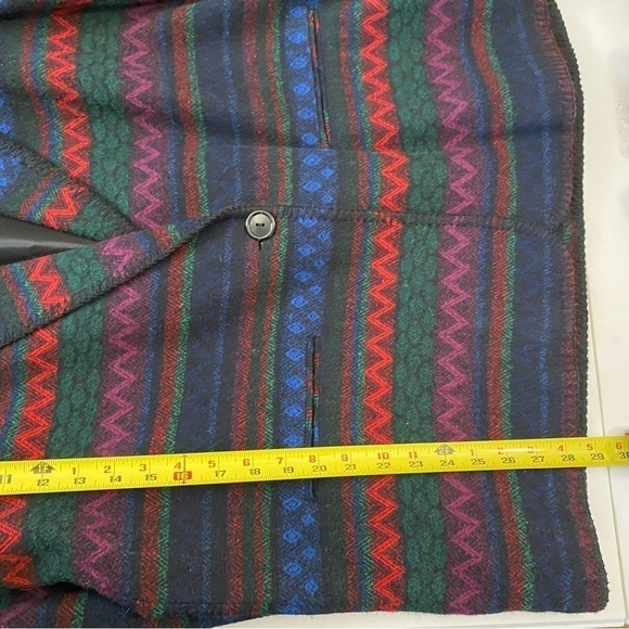 Vintage Katie Brooke Blazer coat Womens Sz 16 wool blend Aztec southwestern USA - Picture 11 of 12